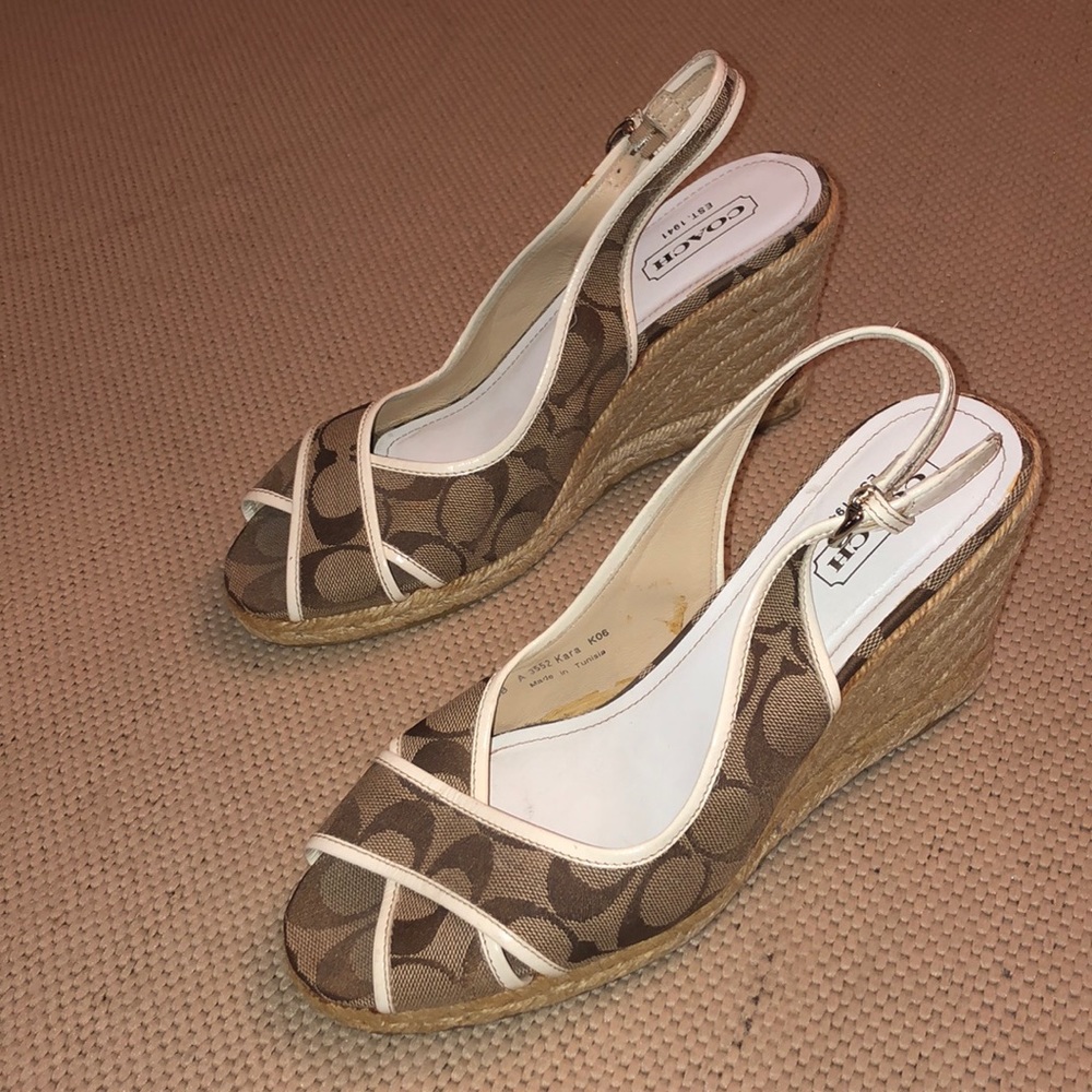 Coach Kara Espadrille Wedges Size 10 🎉HOST PICK 🎉 - Picture 1 of 9